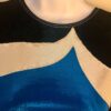 GK LgSLV LADIES SMALL BLACK VELVET BLUE SHIMMER MESH GYMNASTDANCE LEOTARD Sz AS - Image 2