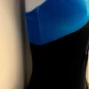 GK FIGURE SKATE LADIES SMALL BLACK VELVT ZIP TURTLENCK RACERBACK HALTER DRESS AS - Image 3