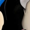 GK FIGURE SKATE LADIES SMALL BLACK VELVT ZIP TURTLENCK RACERBACK HALTER DRESS AS - Image 5