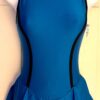 GK FIGURE SKATE LADIES SMALL BLUE MICROFIBER TURTLENECK HALTER DRESS Sz AS NWT!