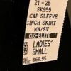GK FIGURE SKATE ADULT SMALL ASYM CAP SLV BLACK TURQ VELVET CINCH SKIRT DRESS AS - Image 6