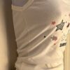 GK "GYMNASTICS" GRAPHICS LADIES SMALL WHITE COTTON CAMISOLE BLACK PANTY SET Sz S - Image 3