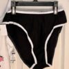 GK "GYMNASTICS" GRAPHICS LADIES SMALL WHITE COTTON CAMISOLE BLACK PANTY SET Sz S - Image 4