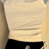 GK "GYMNASTICS" GRAPHICS LADIES SMALL WHITE COTTON CAMISOLE BLACK PANTY SET Sz S - Image 6