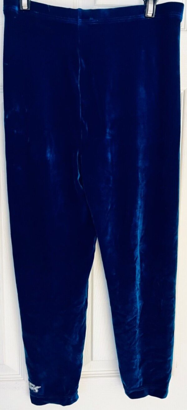 GK DANCE LADIES LARGE ROYAL SMOOTH VELVET CROP CAPRI TIGHTS GYM YOGA  Sz AL NWT! - Image 5