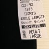 GK LADIES LARGE BLACK SMOOTH VELVET ANKLE LENGTH SKATE DANCE LEGGINGS Sz AL NWT! - Image 4