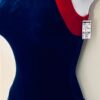 GK FIGURE SKATE LADIES SMALL RED BLUE VELVET TURTLENECK HALTER DRESS Sz AS NWT - Image 4