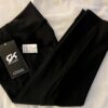 GK CAPRI TIGHTS CHILD LARGE BLACK DRY TECH FOLD-OVER GYMNASTICS DANCE CHEER CL
