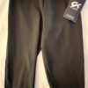 GK CAPRI TIGHTS CHILD LARGE BLACK DRY TECH FOLD-OVER GYMNASTICS DANCE CHEER CL - Image 2