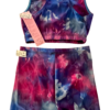 GK 2PC TIE DYE LADIES SMALL SPORTY CROP TOP & SHORTS SET DANCE CHEER GYMNASTIC S - Image 8