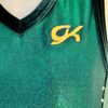 GK EVERGREEN CHILD SMALL MYSTIQUE VELVET GYMNASTS DANCE TANK LEOTARD Sz CS NWT! - Image 2