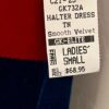 GK FIGURE SKATE LADIES SMALL RED BLUE VELVET TURTLENECK HALTER DRESS Sz AS NWT - Image 6
