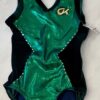 GK EVERGREEN CHILD SMALL MYSTIQUE VELVET GYMNASTS DANCE TANK LEOTARD Sz CS NWT! - Image 7