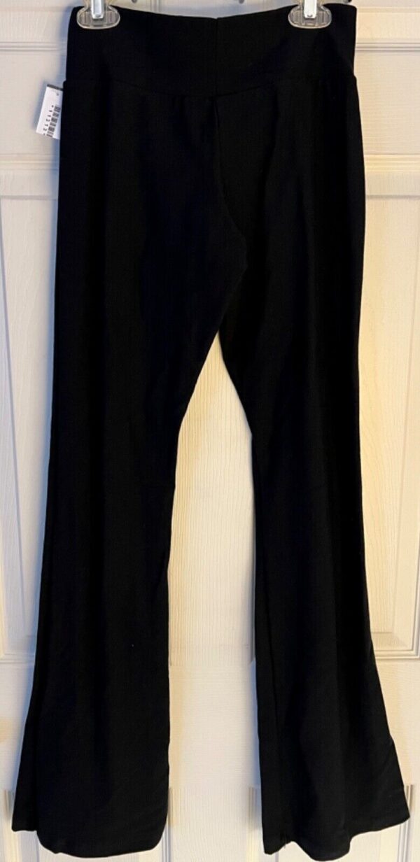 GK ICE SKATE ADULT SMALL BLACK COTTON/SPANDEX BOOT CUT ATHLETIC PANTS Sz AS NWT! - Image 4