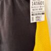 GK CHEER ADULT SMALL MICRO MINI BLACK NYLON/SPAN YELLOW MESH GYM DANCE SHORTS AS - Image 3