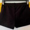 GK CHEER ADULT SMALL MICRO MINI BLACK NYLON/SPAN YELLOW MESH GYM DANCE SHORTS AS - Image 4