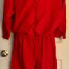 GK ADULT MEDIUM RED SUPPLEX GYMNASTS CHEER SWIM TRACK ATHLETES WARM UP SET Sz M - Image 2