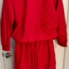 GK ADULT MEDIUM RED SUPPLEX GYMNASTS CHEER SWIM TRACK ATHLETES WARM UP SET Sz M - Image 3