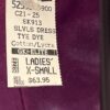 GK ICE FIGURE SKATE PURPLE TIE-DYE ADULT X-SMALL COTTON/SPANDEX TANK DRESS AXS - Image 5