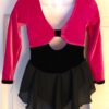 GK ELITE ICE SKATE LgSLV GIRLS TODDLER PINK BLACK VELVET DRESS Sz TODDLER NWT! - Image 6