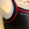GK ELITE JAZZ DANCE CHEER ADULT X-SMALL NAVY VELVET JA TANK CROP TOP Sz AXS NWT! - Image 3