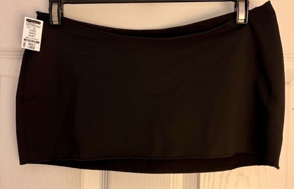 GK DANCE BALLET LADIES LARGE BLACK MICROFIBER HIP  CURVED MINI LAYER SKIRT Sz L - Image 8