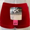 GK CHEER ADULT SMALL MICRO MINI RED VELVET GYMNASTICS DANCE WORKOUT SHORTS Sz AS - Image 4