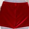 GK CHEER ADULT SMALL MICRO MINI RED VELVET GYMNASTICS DANCE WORKOUT SHORTS Sz AS - Image 9