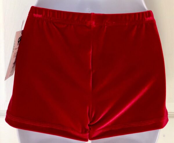 GK CHEER ADULT SMALL MICRO MINI RED VELVET GYMNASTICS DANCE WORKOUT SHORTS Sz AS - Image 9