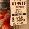 GK ISLAND GIRL CHILD X-SMALL BLUE FOIL PRINT GYMNASTICS DANCE TANK LEOTARD CXS - Image 5