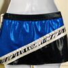 GK CHEER SKIRT ADULT SMALL LOW RISE OCEAN BLACK FOIL ZEBRA 3 DIAGONAL STRIPE AS - Image 2