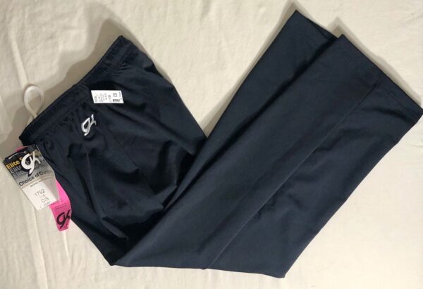 GK ELITE WARM UP PANTS CHILD SMALL BLACK RELAX FIT GYM DANCE CHEER SKATE CS NWT!