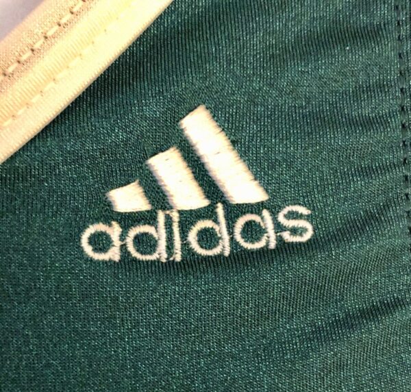 ADIDAS TANK CHILD X-SMALL GREEN WHITE N/S GK GYMNASTICS DANCE LEOTARD CXS NWT! - Image 4