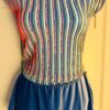 GK FIGURE SKATE ADULT SMALL 2PC CAP SLV CROP TOP SKIRT SET COTTON VELVET AS NWT!