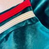 GK WARM UP JACKET LADIES SMALL GREEN VELVET ZIP FRONT GYM DANCE CHEER SKATE AS - Image 4