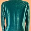 GK WARM UP JACKET LADIES SMALL GREEN VELVET ZIP FRONT GYM DANCE CHEER SKATE AS - Image 5
