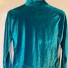 GK WARM UP JACKET LADIES SMALL GREEN VELVET ZIP FRONT GYM DANCE CHEER SKATE AS - Image 7