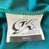 GK WARM UP JACKET LADIES SMALL GREEN VELVET ZIP FRONT GYM DANCE CHEER SKATE AS - Image 8