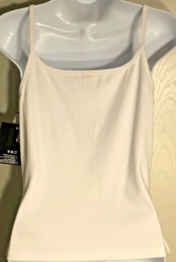 GK CAMISOLE TOP ADULT LARGE WHITE COTTON GLITTER â€œSKATEâ€ GRAPHICS SZ L NWT! - Image 2