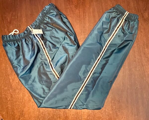 GK WARM UP PANTS UNISEX ADULT MEDIUM BLUE SPRUCE IRIDESCENT GYMNASTIC ATHLETIC M