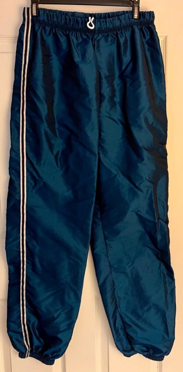 GK WARM UP PANTS UNISEX ADULT MEDIUM BLUE SPRUCE IRIDESCENT GYMNASTIC ATHLETIC M - Image 6