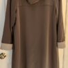 Gallery Long 43" Hooded Overcoat Women's Size 8 Olive Green Removable Hood Liner - Image 5