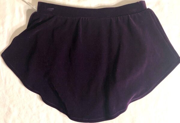 GK ELITE ICE SKATE SKIRT ADULT SMALL PURPLE VELVET PULL ON SKIRT Sz AS NWT! - Image 9