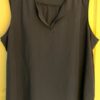 VAN HEUSEN STUDIO LADIES XXL/TTG NAVY SLVLS LIGHTWEIGHT PULLOVER TOP Sz XXL EUC