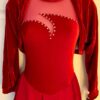 GK ICE SKATE DANCE LADIES X-LARGE RICH RED VELVET LGSLV SHRUG JACKET SZ XL NWT!