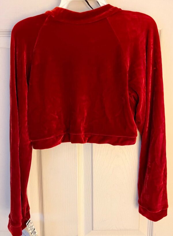 GK ICE SKATE DANCE LADIES X-LARGE RICH RED VELVET LGSLV SHRUG JACKET SZ XL NWT! - Image 3