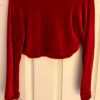 GK ICE SKATE DANCE LADIES SMALL RICH RED VELVET LGSLV SHRUG JACKET SZ S NWT! - Image 3