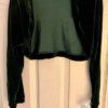 GK ICE SKATE DANCE LADIES SMALL LONG SLEEVE EVERGREEN VELVET SHRUG JACKET SZ S - Image 5