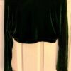 GK ICE SKATE DANCE LADIES SMALL LONG SLEEVE EVERGREEN VELVET SHRUG JACKET SZ S - Image 6