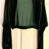 GK ICE SKATE DANCE LADIES X-LARGE EVERGREEN VELVET LGSLV SHRUG JACKET SZ XL NWT! - Image 5